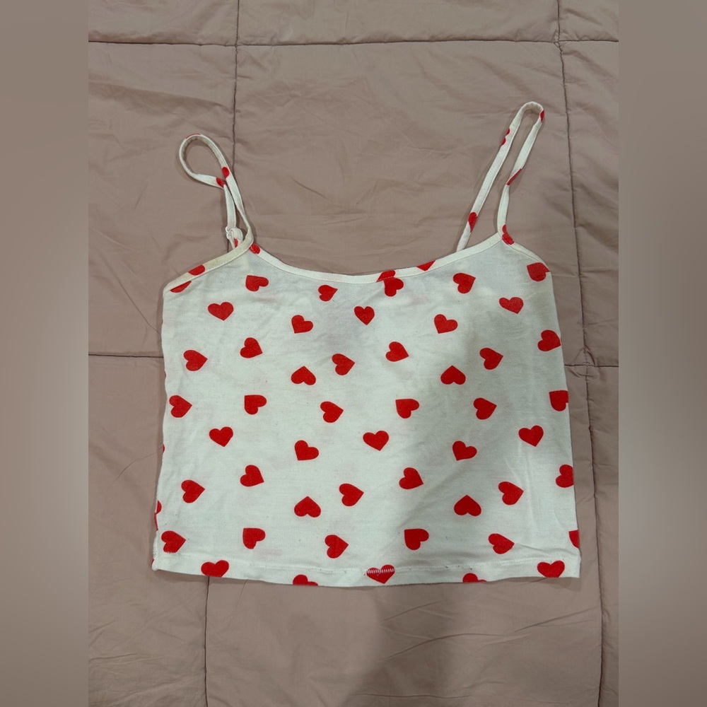 Skims old valentines day collection tank top with all hearts in size S